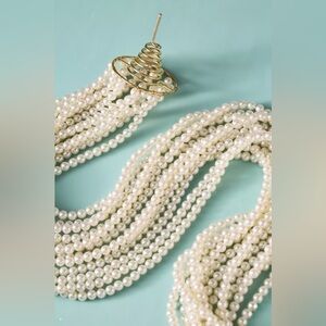 NEW Anthropologie Cascading Pearl Tree Topper